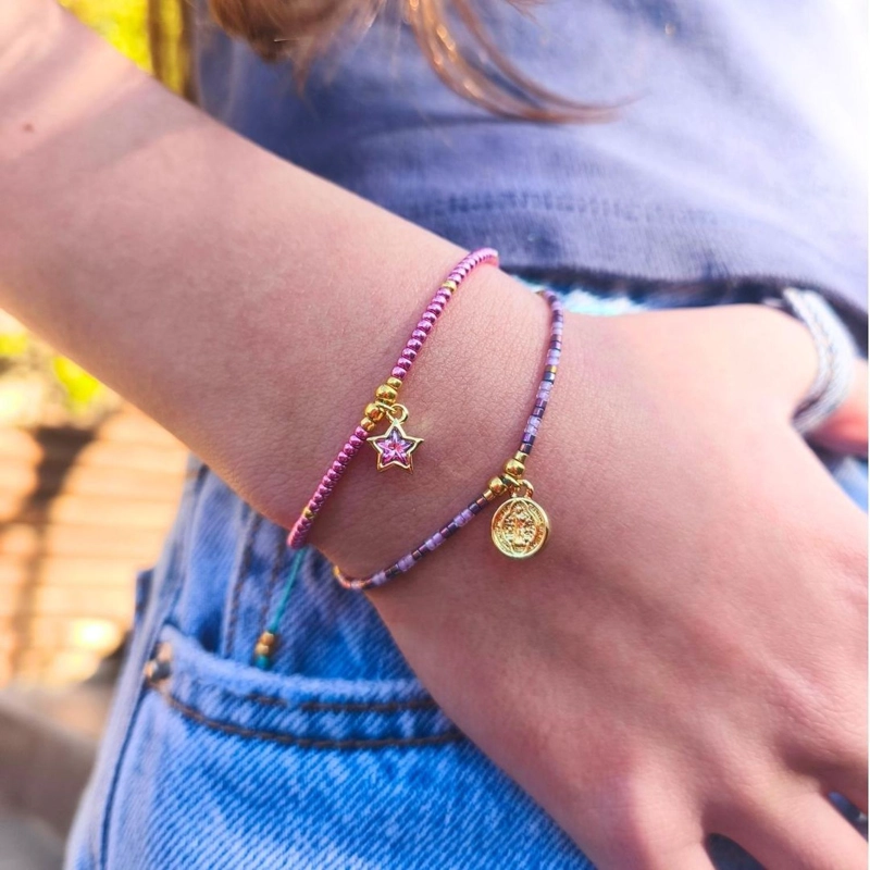 PULSERA DE PROTECCION INFANTIL CON MEDALLA DE SAN BENITO | PROTECCION Y AMOR PARA LAS MAS PEQUEÑAS - 1