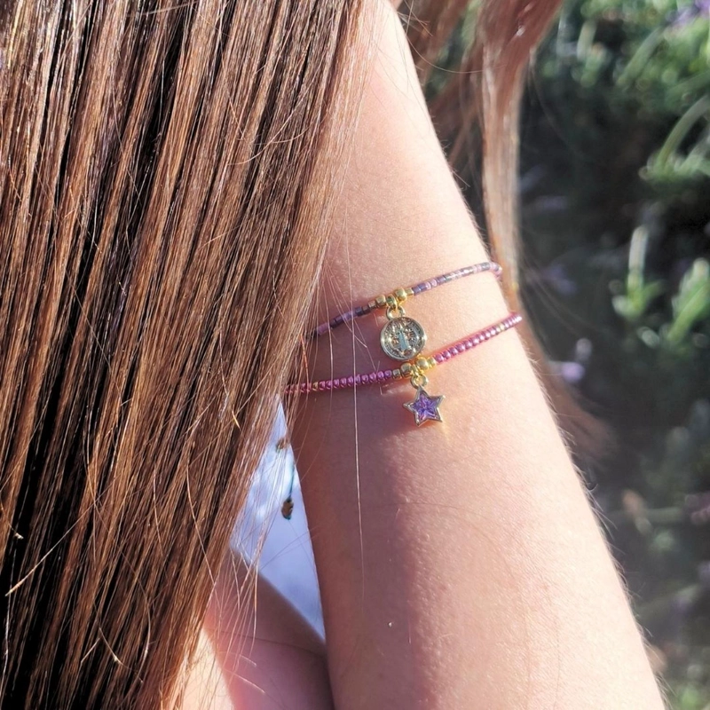 PULSERA DE PROTECCION INFANTIL CON MEDALLA DE SAN BENITO | PROTECCION Y AMOR PARA LAS MAS PEQUEÑAS - 3