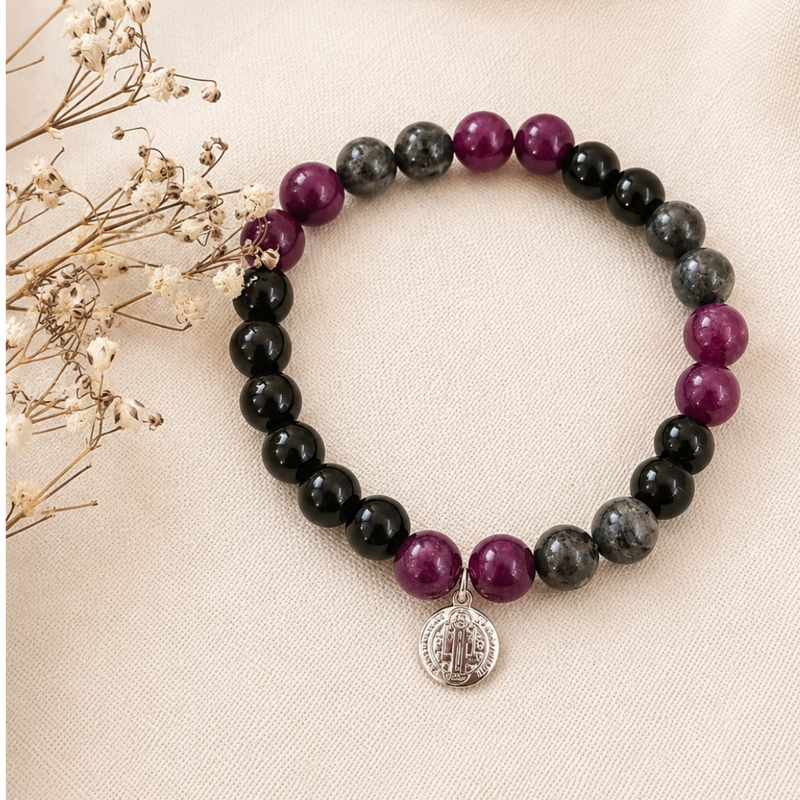 PULSERA FEMENINA ONIX Y AGATA SAN BENITO - 1