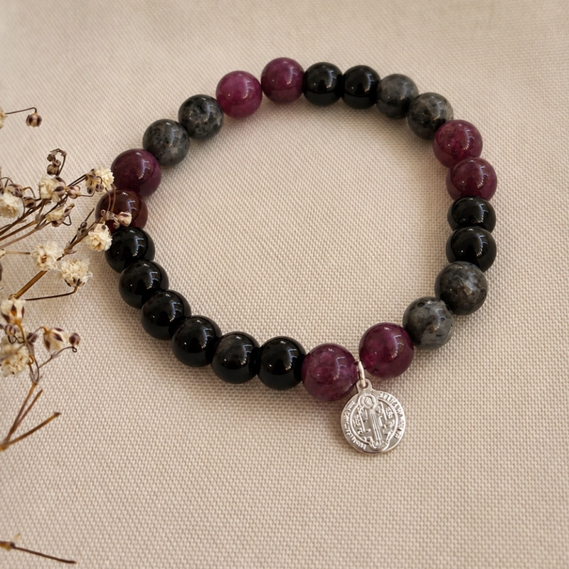 PULSERA FEMENINA ONIX Y AGATA SAN BENITO - 2