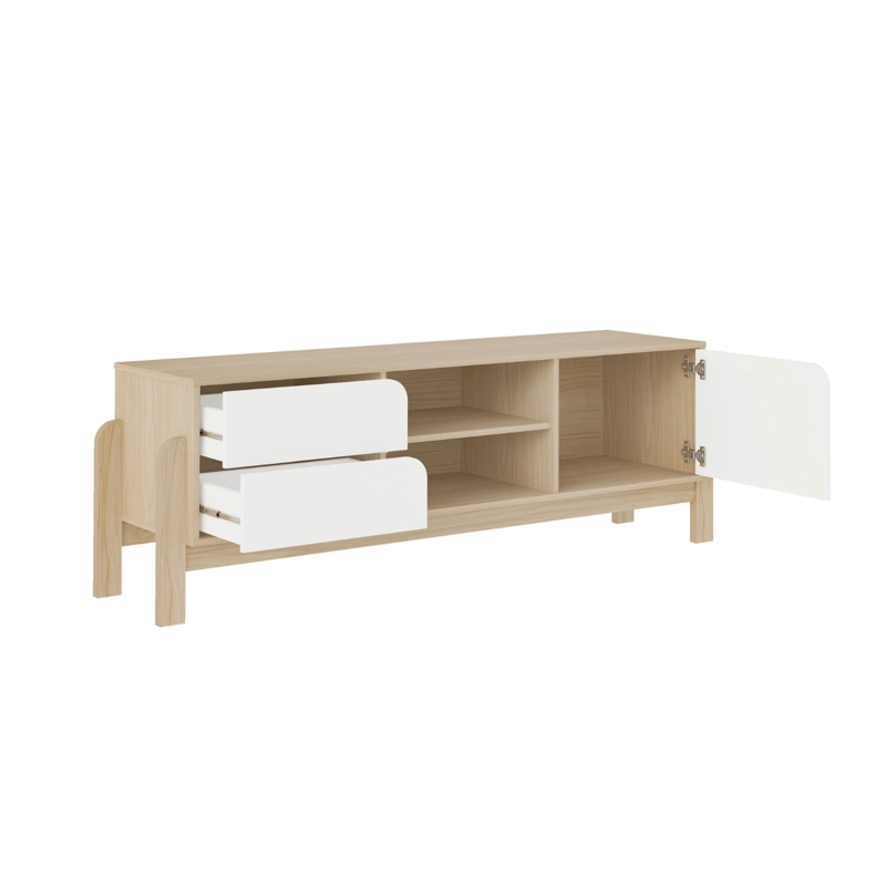 RACK TV EXIT NATURE 65" CAFÉ 160 cm - 2