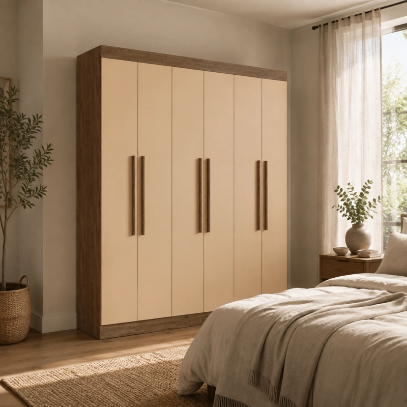 CLOSET EXIT CASTAÑO NEW YORK 6 PUERTAS 2 CAJONES BEIGE - 1