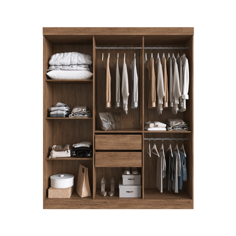 CLOSET EXIT CASTAÑO NEW YORK 6 PUERTAS 2 CAJONES BEIGE - 5