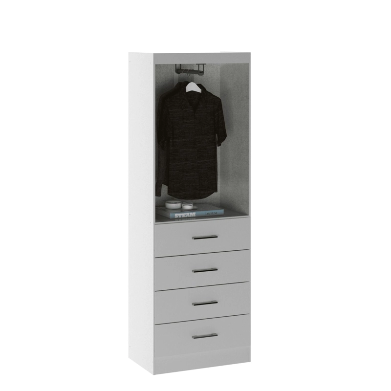 CLOSET EXIT 2 PUERTAS 4 CAJONES BLANCO - 3