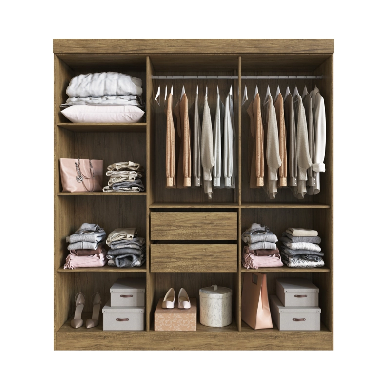 CLOSET EXIT NUEZ NEW XANGAI 6 PUERTAS 2 CAJONES BEIGE - 5