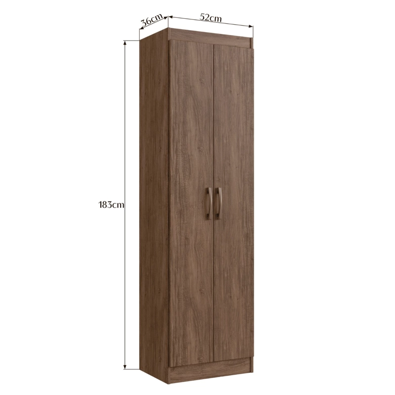 CLOSET EXIT MULTIUSO 2 PUERTAS 4 REPISAS CAFE - 5