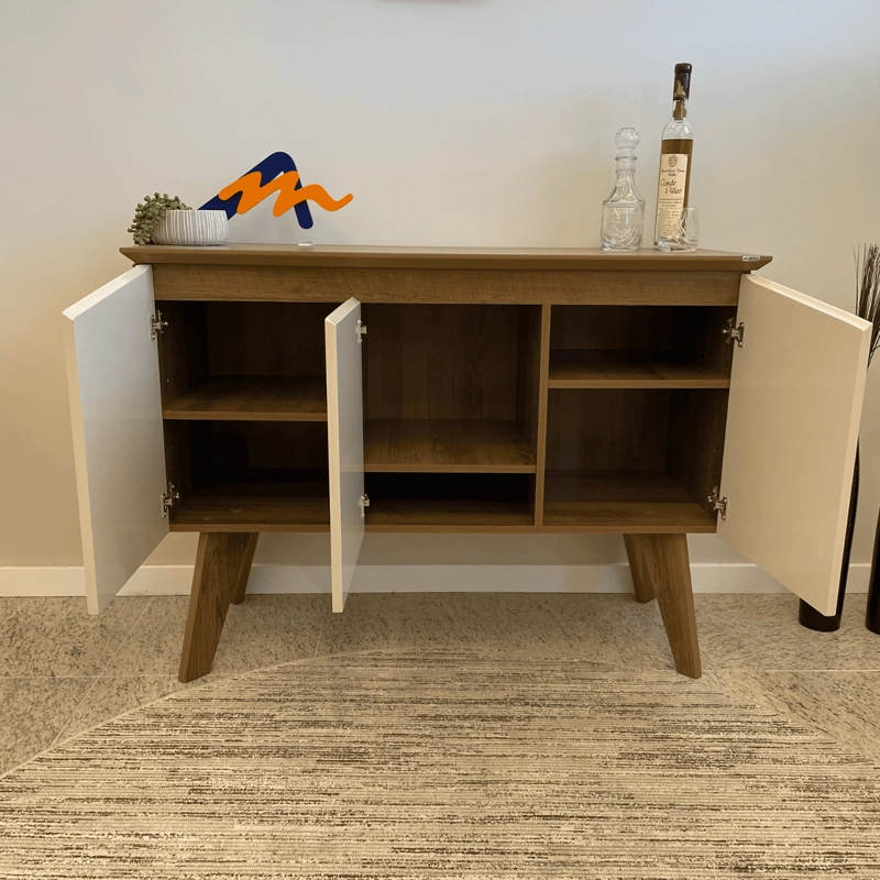 BUFFET OASIS 3 PUERTAS 110CM BEIGE/PINO - 2
