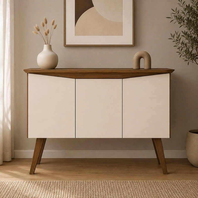 BUFFET OASIS 3 PUERTAS 110CM BEIGE/PINO - 4
