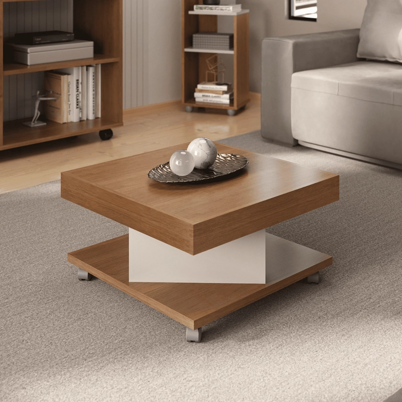 MESA DE CENTRO EXIT SAARA CAFE 63 X 63 CM - 1
