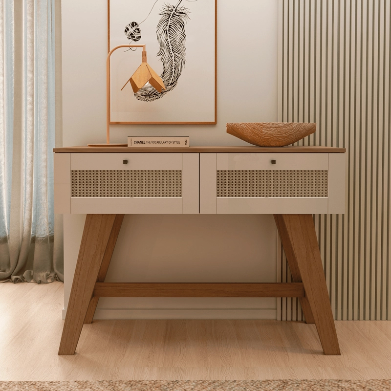 ARRIMO TRAMA CEREZO/OFF WHITE 110X33X80 CM - 1