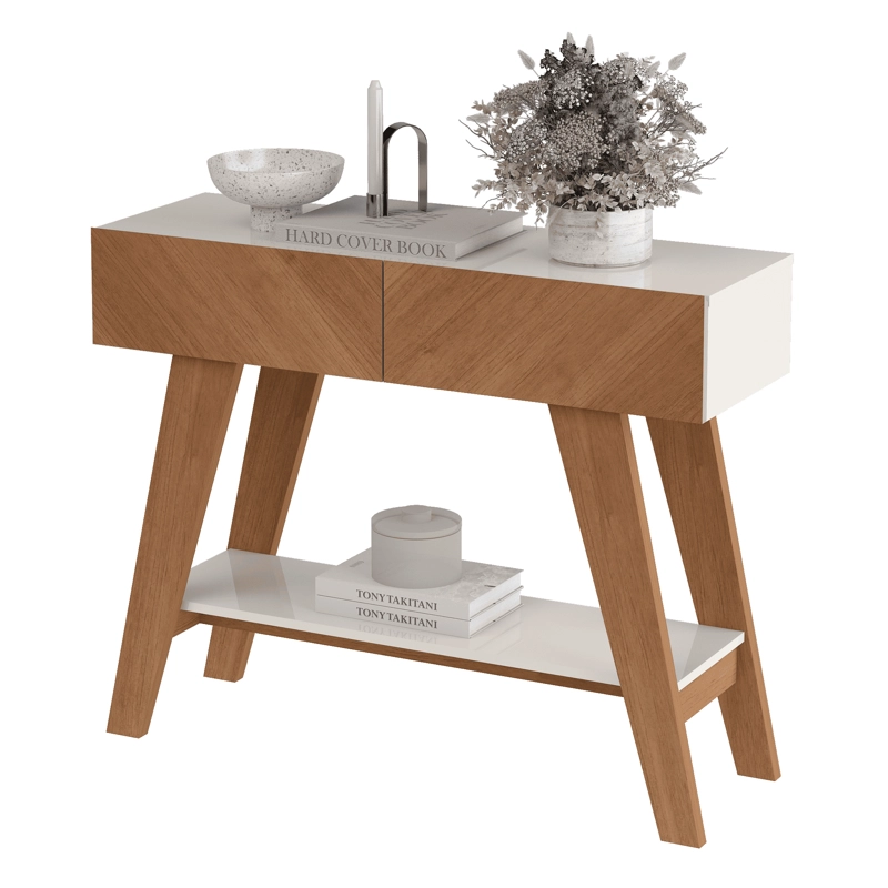 APARADOR ARRIMO MALIBU CEREZO/OFF WHITE 100 X 33,5 X80 CM - 5