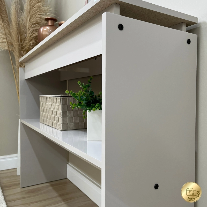 APARADOR ARRIMO CRETA OFF WHITE100X30X78,5 CM - 4