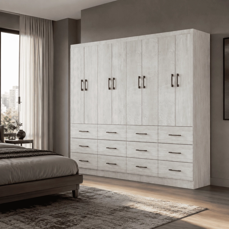 CLOSET 8 PUERTAS 12 CAJONES TEKA - 1
