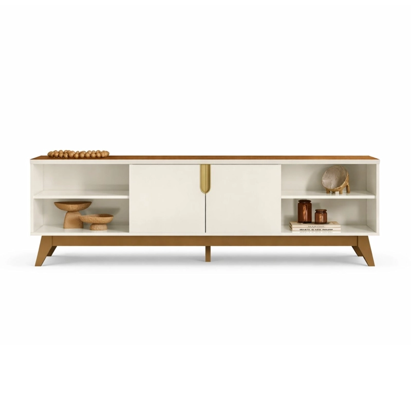 RACK TV HASTA 75 PULGADAS 183X58X37 CM BEIGE - CAMPINAS - 3