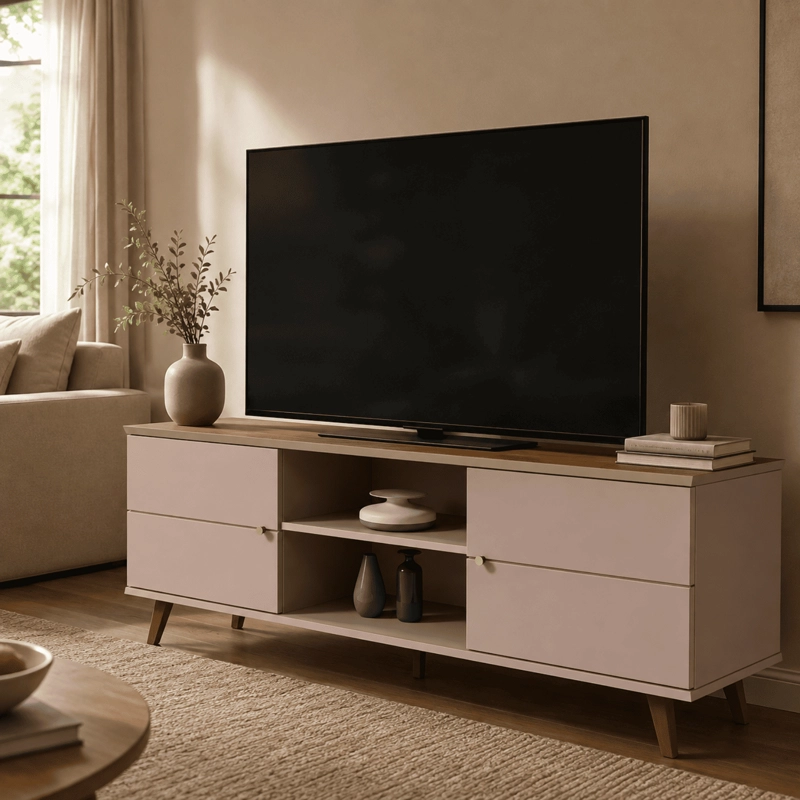 RACK TV HASTA 75 PULGADAS 180X64X38 CM GRIS - ARACAJU - 1