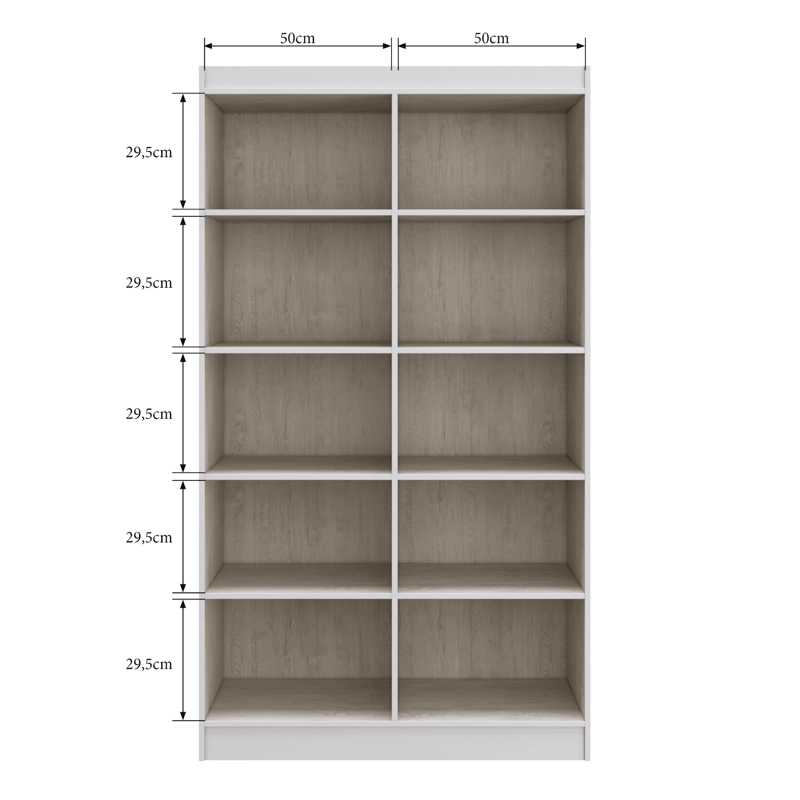 Closet Multiuso 4 Puertas 8 Repisas Blanco 175x92x32 - 2
