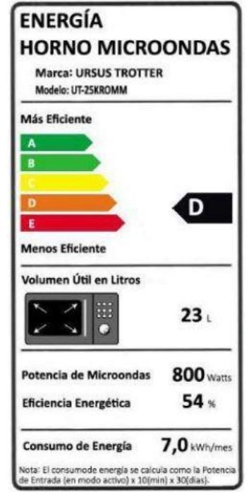 MICROONDAS URSUS TROTTER UT-25KROMM - 3