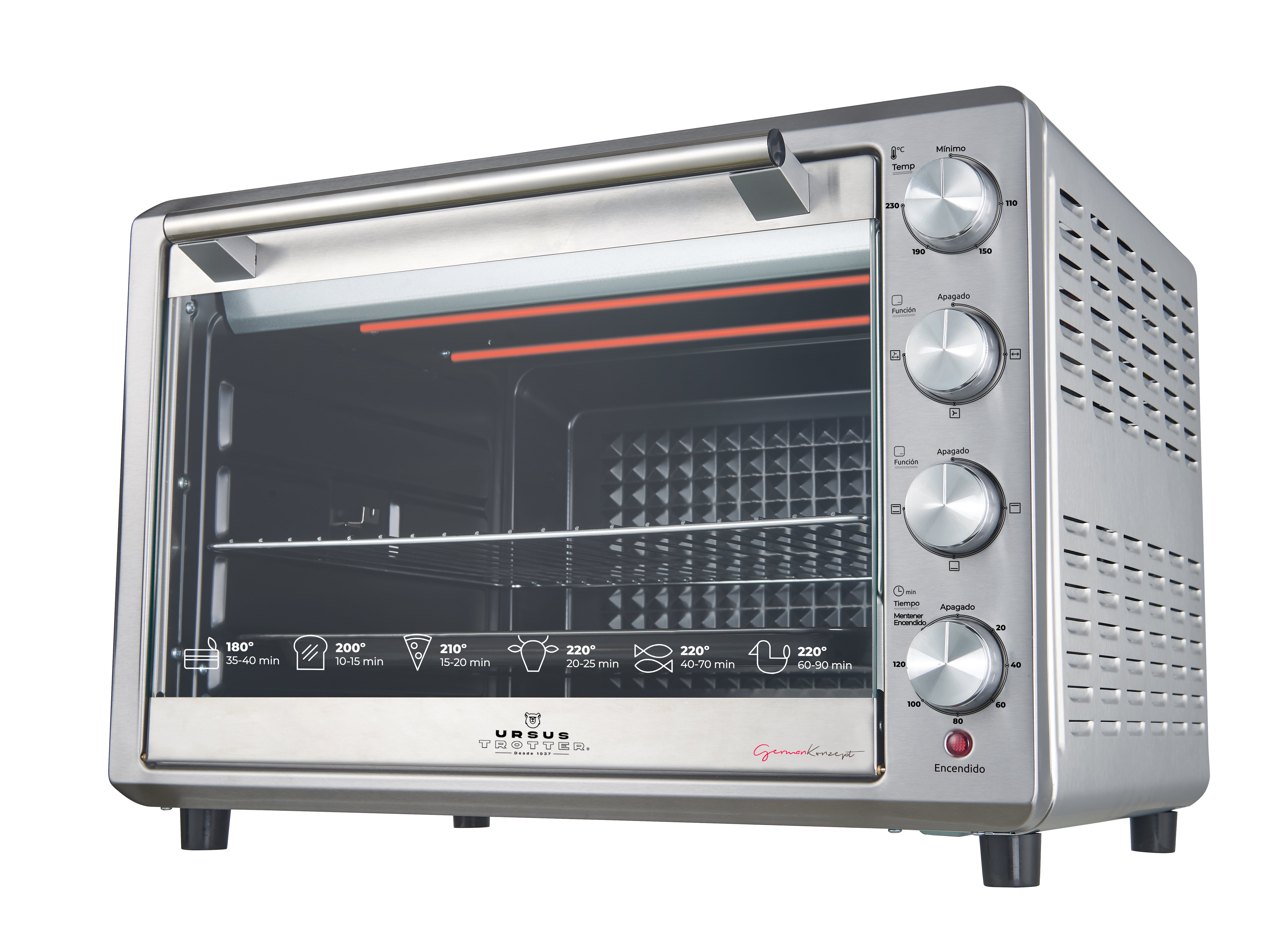 HORNO ELE CTRICO URSUS TROTTER HORNO ELECTRICO UT-BACKOFEN PRO-I 80L - 4
