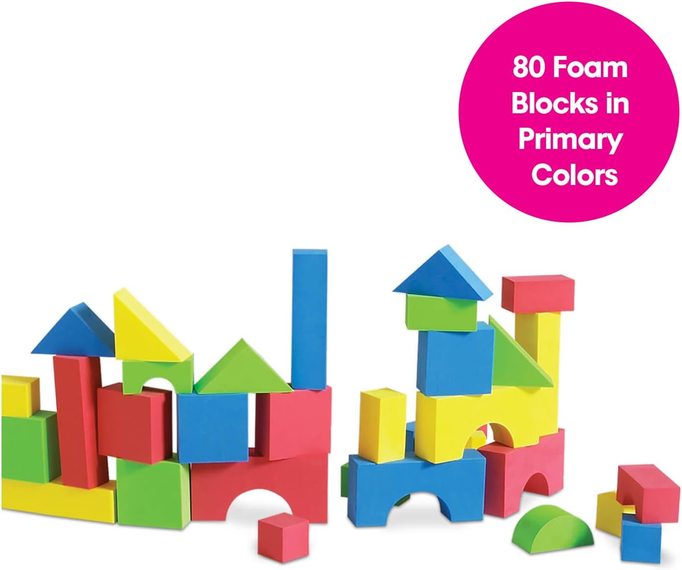 BLOQUES GOMA EVA COLOR 80 PZ - 1