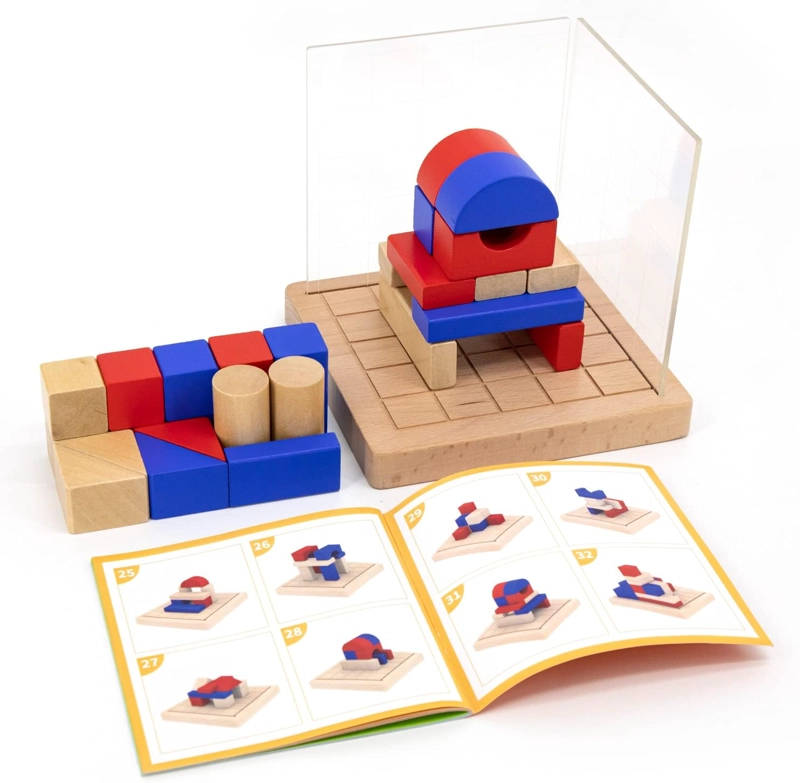 JUEGO CONSTRUCCION BLOQUES 3D MADERA - 1