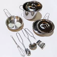 OLLAS DE METAL SET 9 PZ - 1
