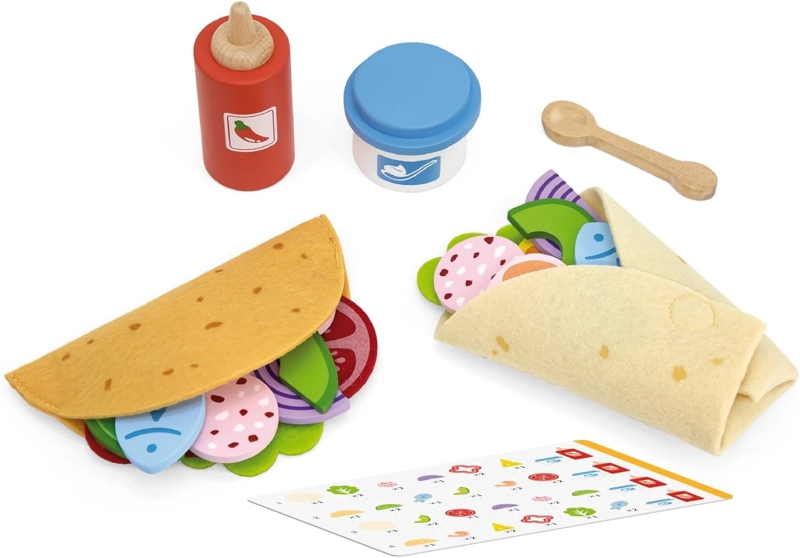 COMIDA TACO MADERA SET 27 PZ - 2