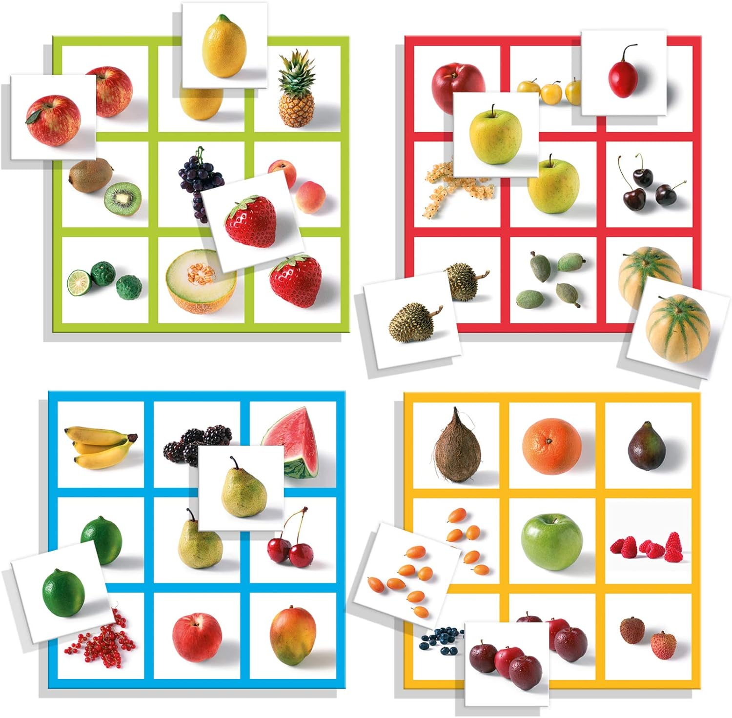 JUEGO DE MESA LOTO FOTO DE FRUTAS 40 PZ - 4