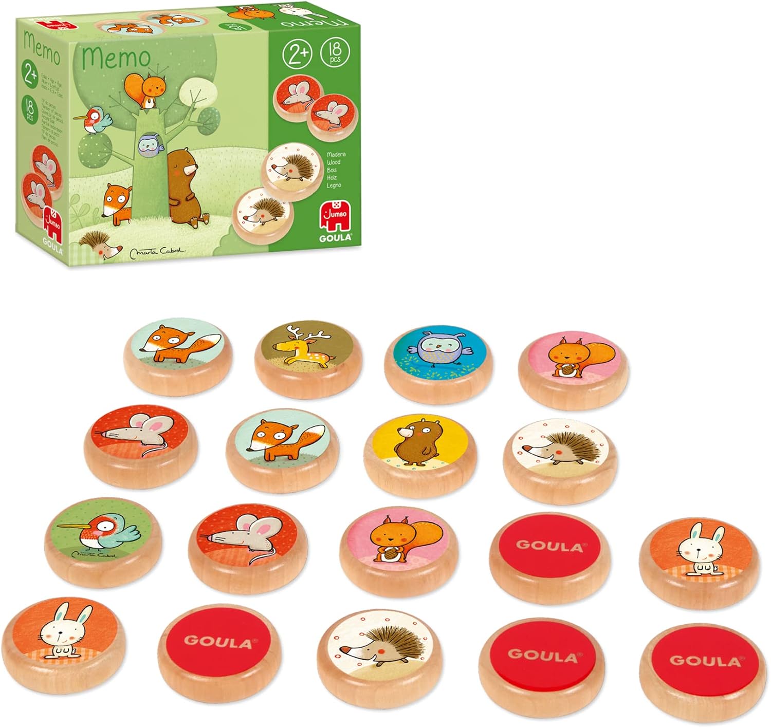 JUEGO DE MESA MEMORY AMIGOS DEL BOSQUE - 1