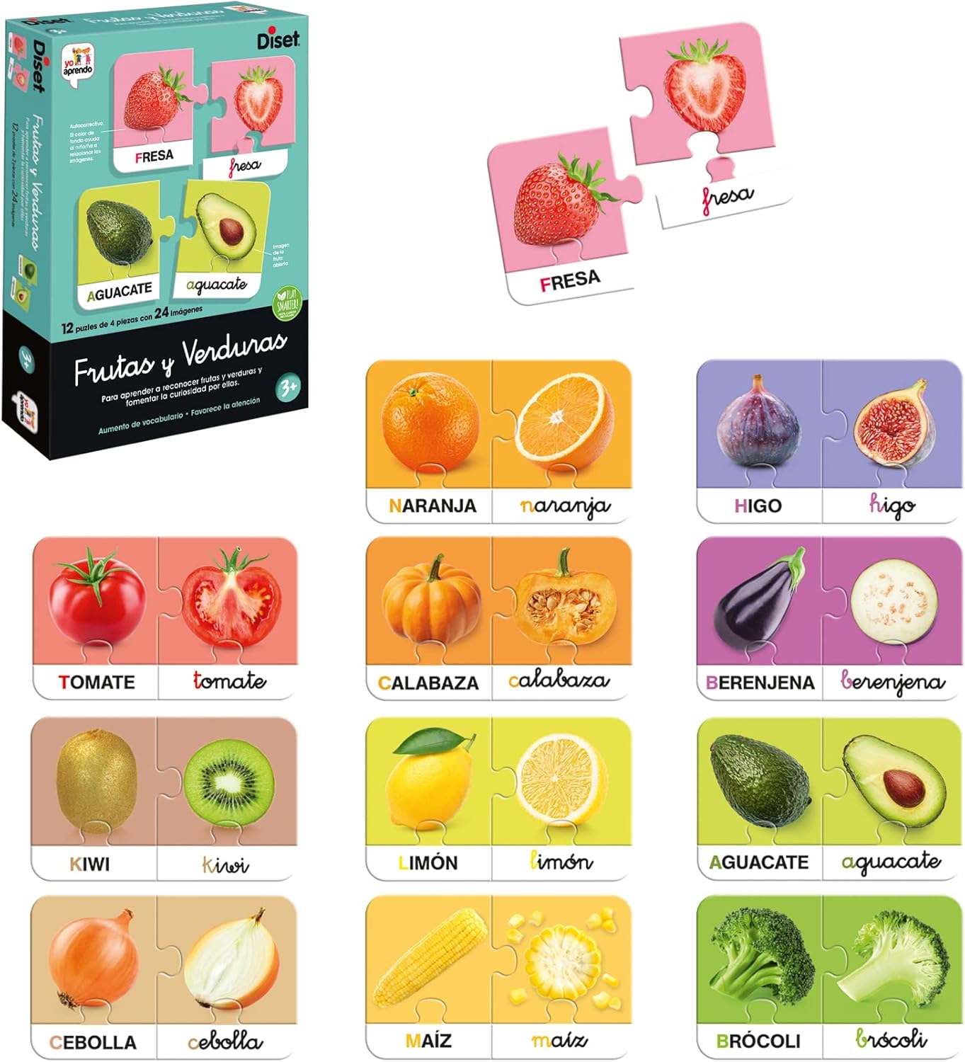 JUEGO APRENDO LAS FRUTAS Y VERDURAS - 1