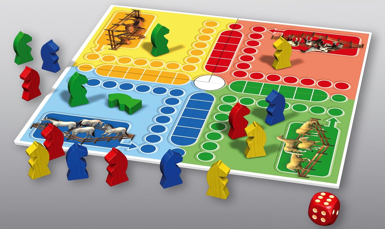 JUEGO DE MESA PEQUEÑOS CABALLOS - 1