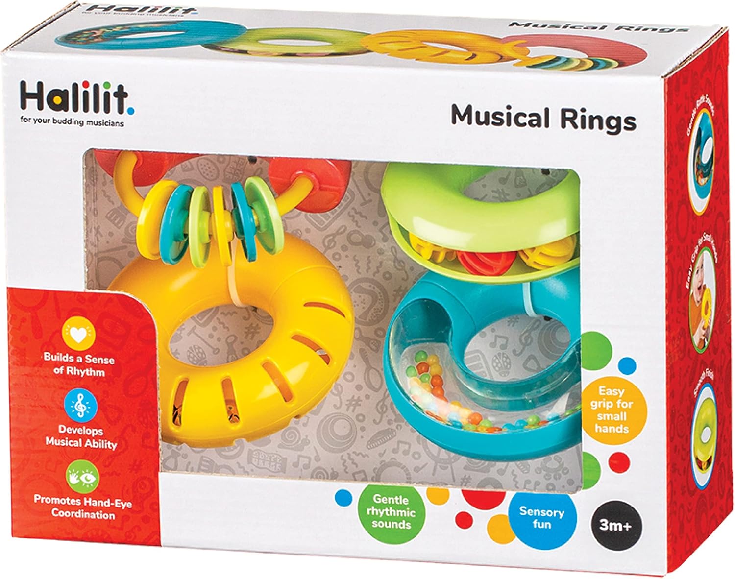 SONAJERO MUSICAL RINGS 4 PZ - 2