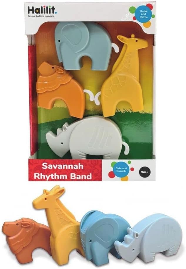 SONAJERO ANIMALES SAVANA 4 PZ - 1