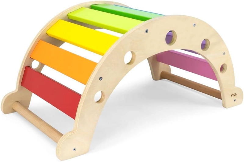 EQUILIBRIO BALANCIN ARCOIRIS MADERA - 1