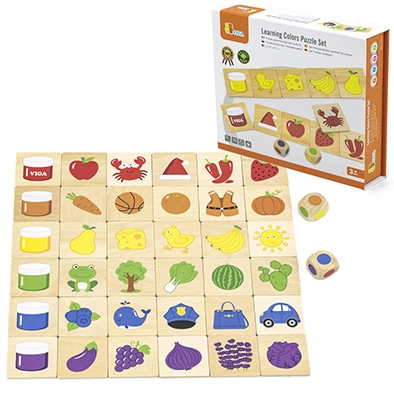 PUZLE MADERA EDUCATIVO SET COLORES - 1