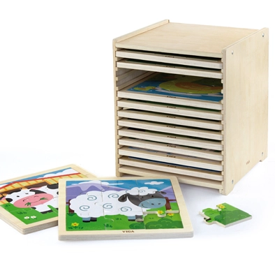 PUZLE MADERA SET 12 DE 9 PZ - 1