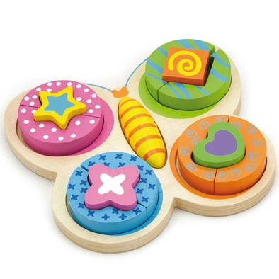 PUZLE MADERA RELIEVE 13 PZ MARIPOSA - 1