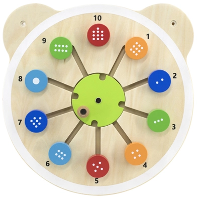 JUEGO PARED MADERA OSO NUMEROS - 1