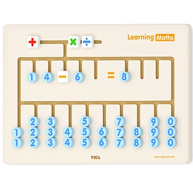 JUEGO PARED MADERA MATEMATICAS - 1