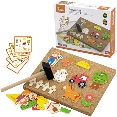 MARTILLAR JUEGO GRANJA MADERA - 1