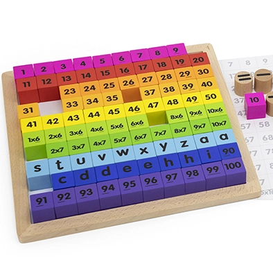 TABLERO LENGUAJE Y MATEMATICAS MADERA - 1