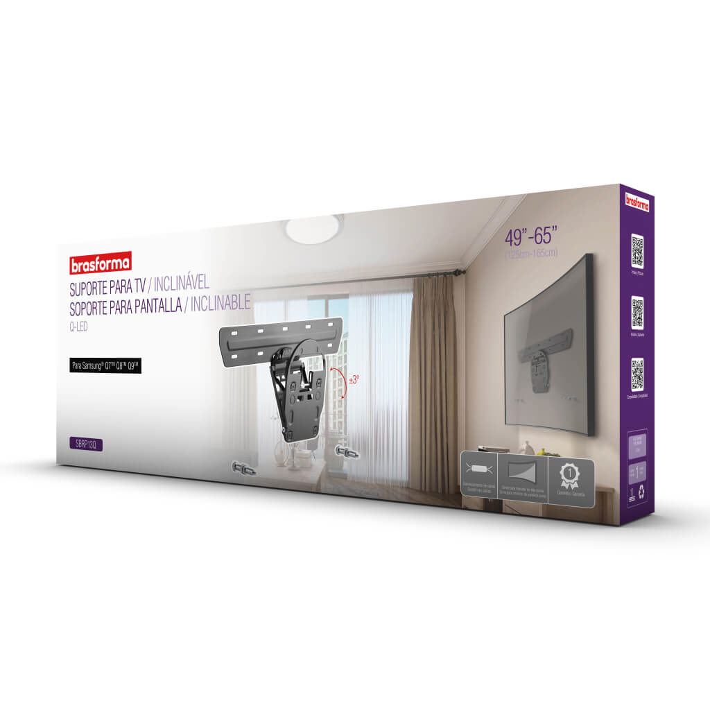 SOPORTE TV SAMSUNG UNICAMENTE VESA 10.8 X 11CM 49 A 65 BRASFORMA - 3