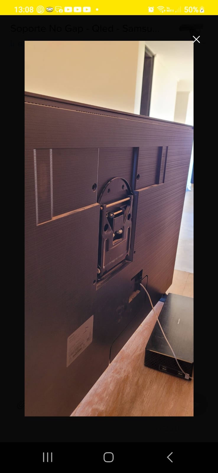 SOPORTE TV SAMSUNG UNICAMENTE VESA 10.8 X 11CM 49 A 65 BRASFORMA - 5