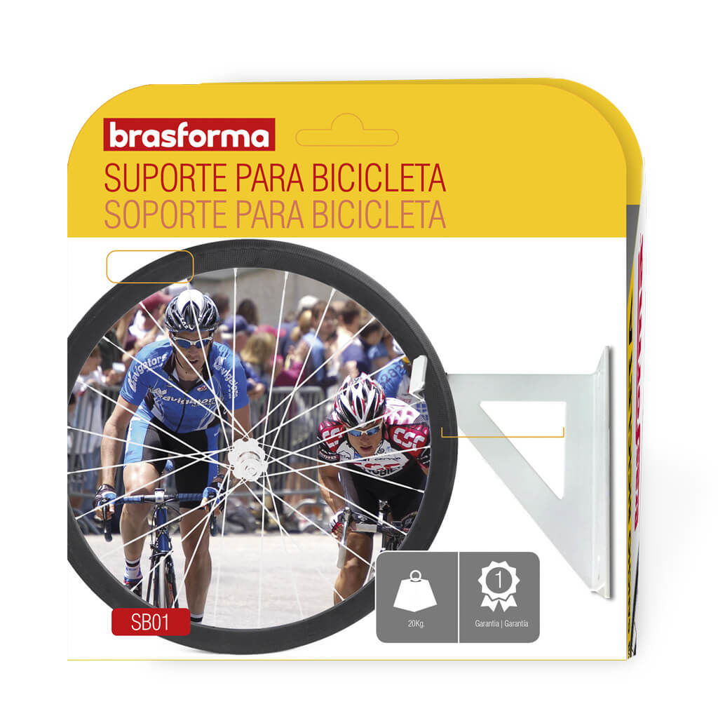 SOPORTE PARA BICICLETA BRASFORMA - PARED O TECHO 20 KG - 5