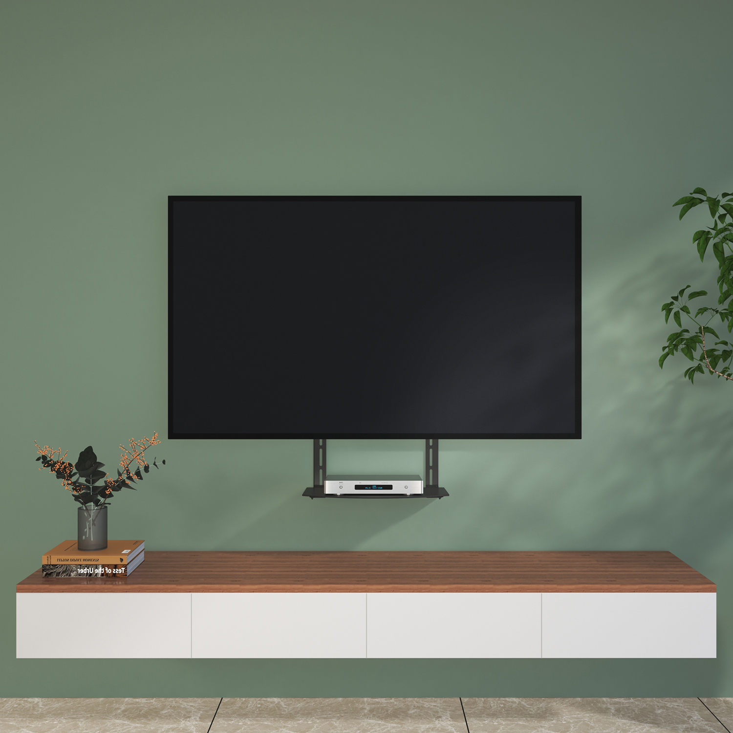 SOPORTE DVD-19 DECO-JUEGOS- 10KG TV, PARED O TABIQUE VIDRIO/ACERO - 3