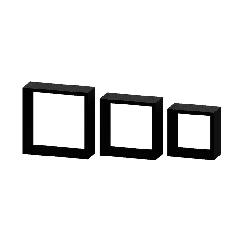 Repisas  tipo Cubos  x 3  -  28-24-20 cm NEGRO - NCHBRP-1-UV BRASFORMA - 1