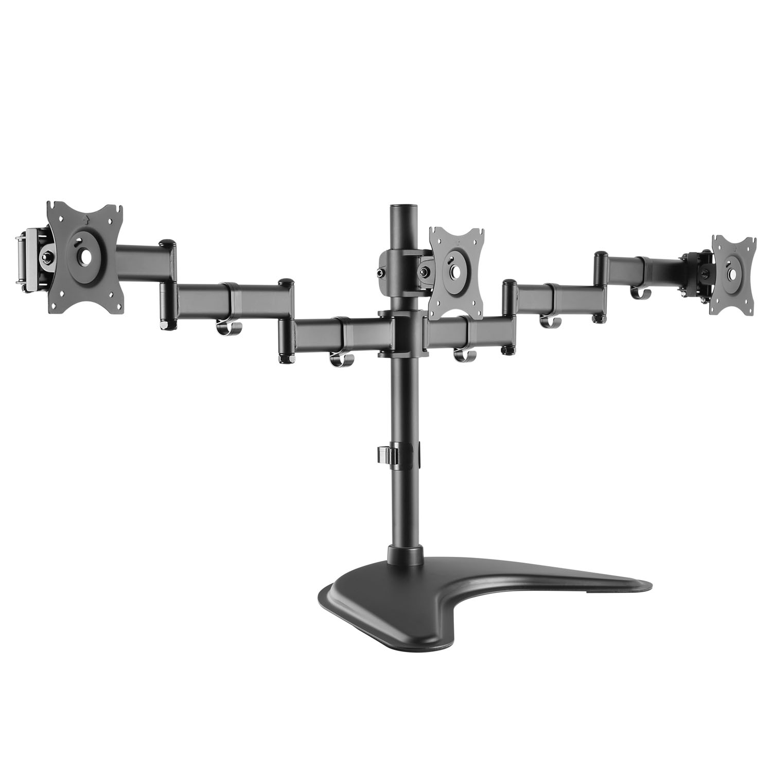 SOPORTE BRASFORMA 3 MONITORES GAMER 13'' A 27'' ARTICULADO 360 21 KG