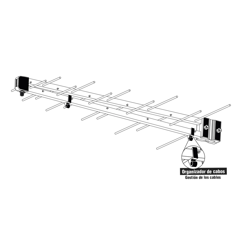 ANTENA BRASFORMA LTE-2017V EXTERNA HD 17DBI + MASTIL + 16M CABLE REGALO - 6