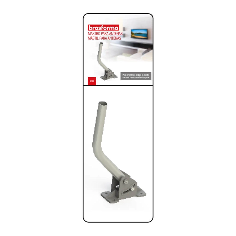 ANTENA BRASFORMA LTE-2017V EXTERNA HD 17DBI + MASTIL + 16M CABLE REGALO - 10