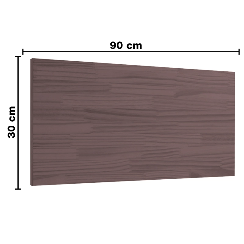Repisa Flotante MDP + 2 soportes 90x30cm 20kg Negro - Brasforma  KPP90x30x1,5UV - 4