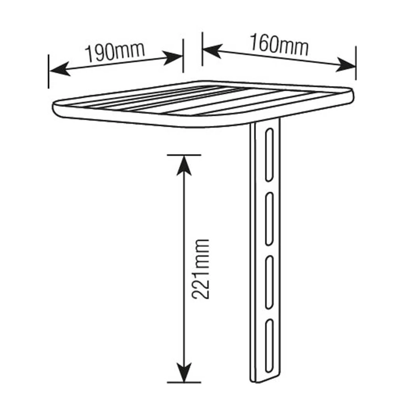 SOPORTE ADVD178 DECO ROUTER 3 KILOS ACERO BRASFORMA - 6